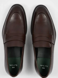PS Paul Smith Dark Brown Pierce Leather Loafers