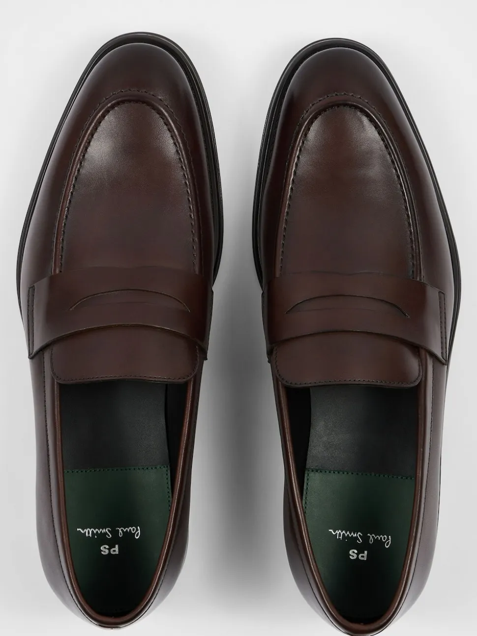 PS Paul Smith Dark Brown Pierce Leather Loafers