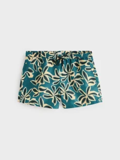PS Paul Smith Green Regular-Fit Logo Printed Swim Shorts