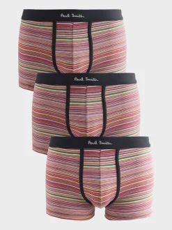 PS Paul Smith Red Signature Stripe Logo Band Boxers 3 Pack
