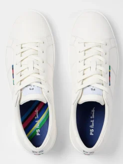 PS Paul Smith White Beech Leather Trainers