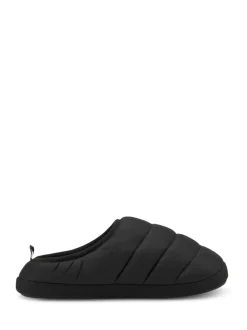 Puma Black Scuff Slippers