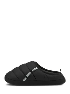 Puma Black Scuff Slippers