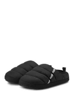 Puma Black Scuff Slippers