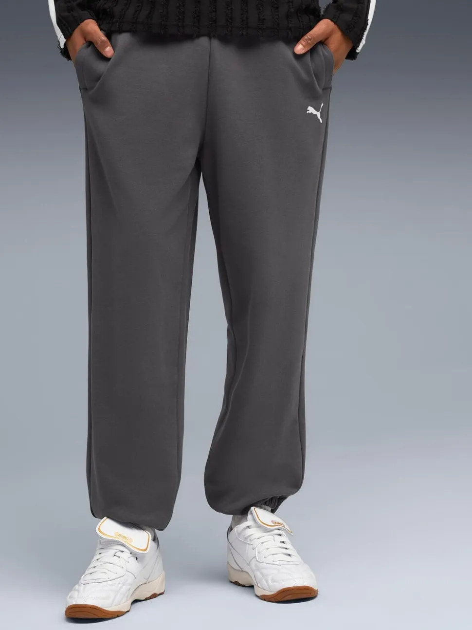 Puma Grey Wardrobe Essentials Relaxed Joggers