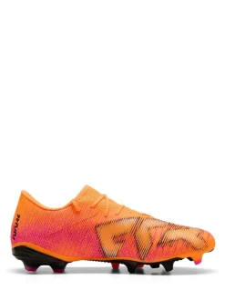 Puma Orange Mens Future 8 Match Low Firm Ground Football Boots
