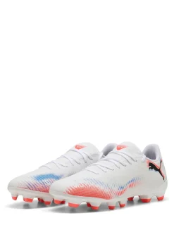 Puma White Mens Future 8 Play Firm Ground Football Boots