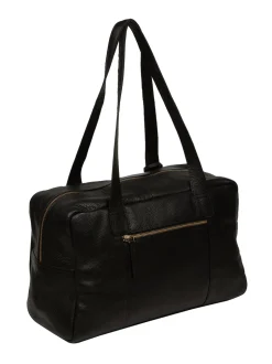 Pure Luxuries London Airgo Leather Men's Travel Cabin Black Bag