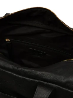 Pure Luxuries London Airgo Leather Men's Travel Cabin Black Bag