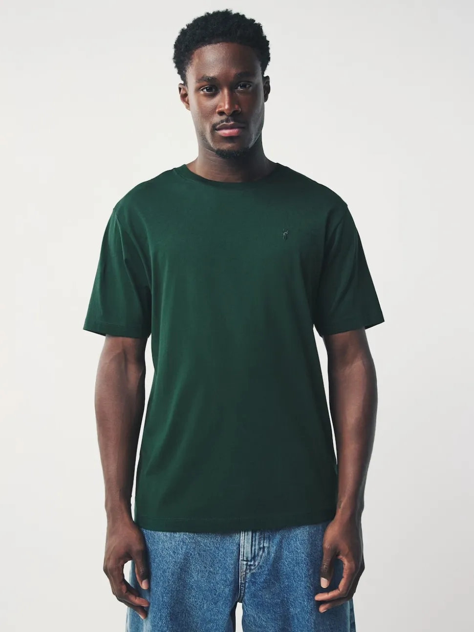 Purple / Navy Blue / Orange / Green Regular Fit T-Shirts 4 Pack