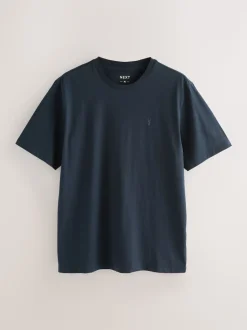 Purple / Navy Blue / Orange / Green Regular Fit T-Shirts 4 Pack