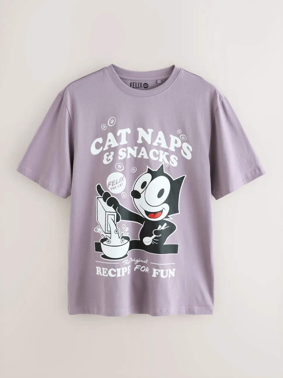 Purple Felix The Cat Jersey Short Pyjamas Set