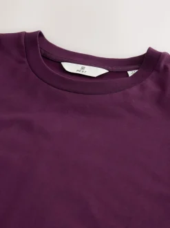 Purple Regular Fit Signature SUPIMA® Cotton Crew Neck T-Shirt