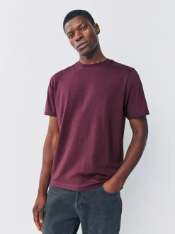Purple Regular Fit Stag T-Shirt