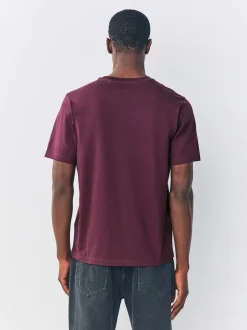 Purple Regular Fit Stag T-Shirt