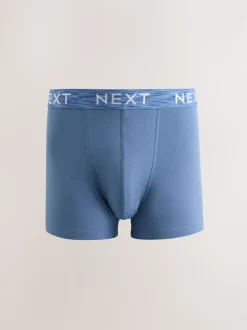 Purple/Blue/Red 5 Pack Cotton Rich Trunk Boxers