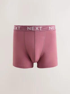Purple/Blue/Red 5 Pack Cotton Rich Trunk Boxers