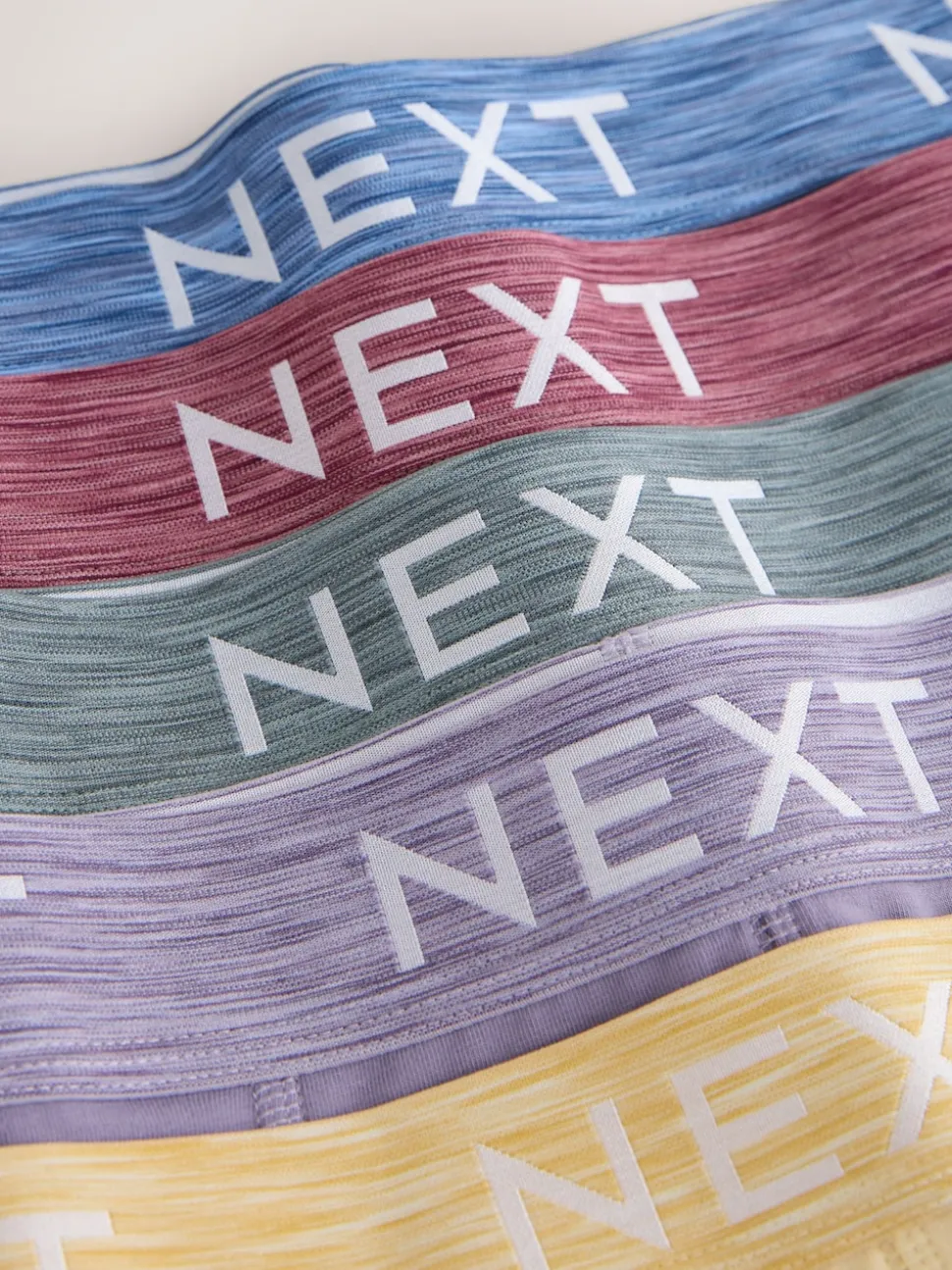 Purple/Blue/Red 5 Pack Cotton Rich Trunk Boxers