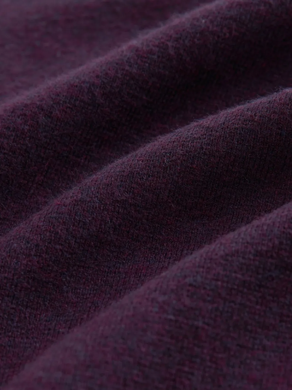 Purple/Navy Blue Zip Neck N.Premium Regular Fit Premium Mid Weight Long Sleeve Knit Polo Shirt