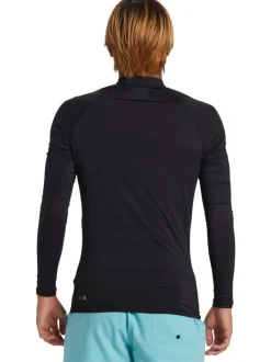 Quiksilver Black Long Sleeve Rash Vest