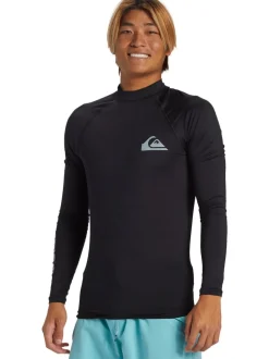 Quiksilver Black Long Sleeve Rash Vest