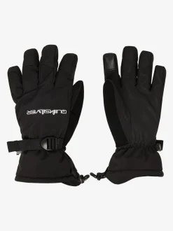 Quiksilver Black Mission Logo Ski Gloves