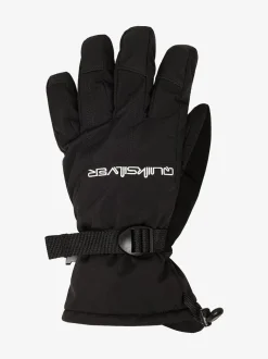 Quiksilver Black Mission Logo Ski Gloves