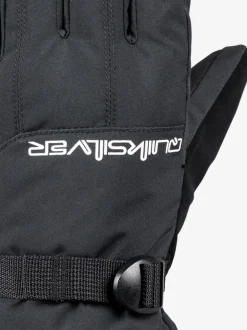Quiksilver Black Mission Logo Ski Gloves