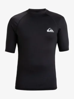 Quiksilver Black Short Sleeve UPF50 Rash Vest