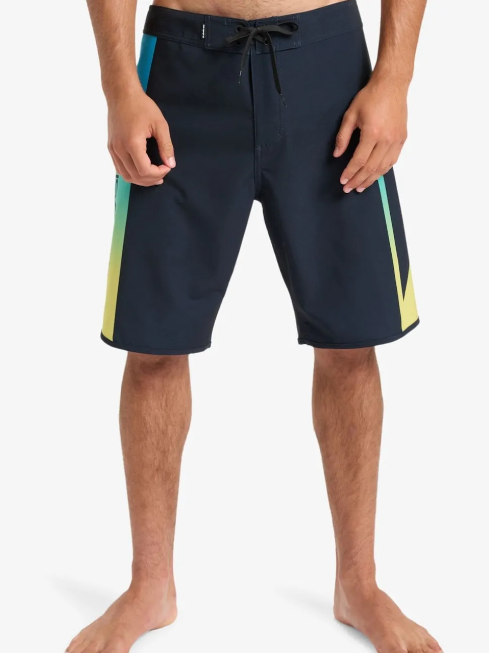 Quiksilver Black Surfsilk Holmes 20 Logo Swim Shorts