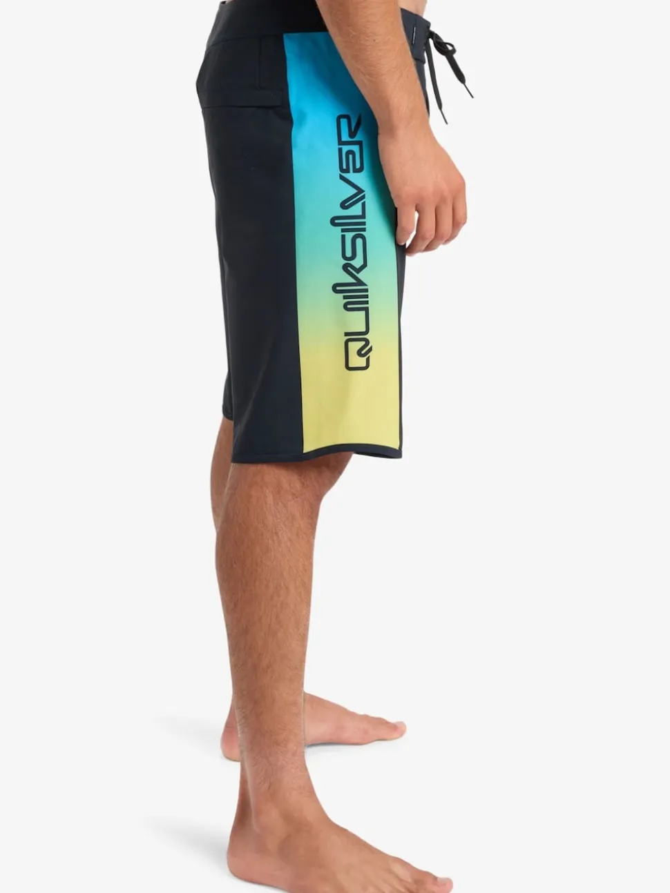 Quiksilver Black Surfsilk Holmes 20 Logo Swim Shorts