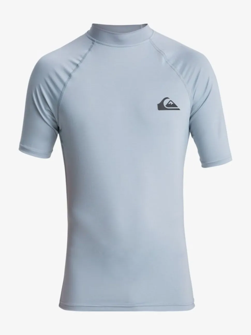 Quiksilver Blue Everyday UPF 50 Short Sleeve Logo Rash Vest