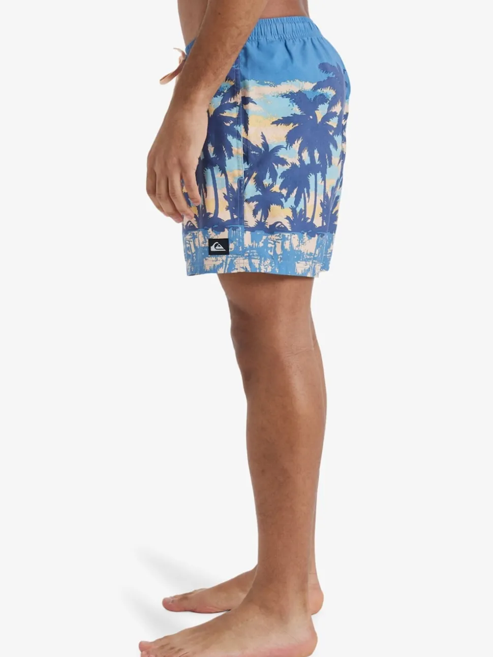 Quiksilver Blue Tropical Print Everyday Straight Volley 15 Swim Shorts