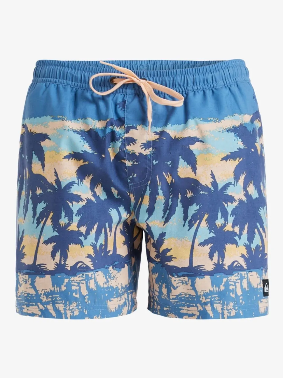 Quiksilver Blue Tropical Print Everyday Straight Volley 15 Swim Shorts