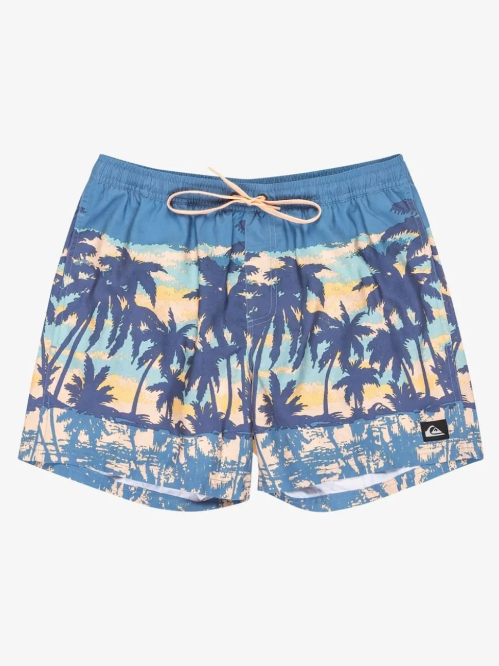 Quiksilver Blue Tropical Print Everyday Straight Volley 15 Swim Shorts