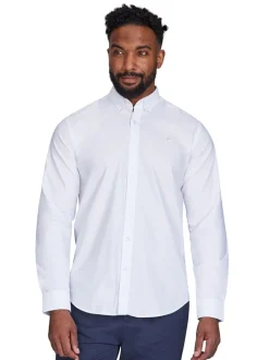Raging Bull Long Sleeve Classic 100% Cotton Oxford White Shirt