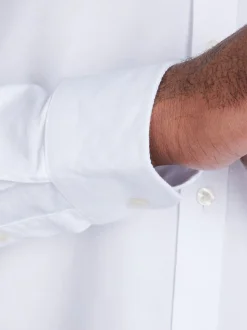 Raging Bull Long Sleeve Classic 100% Cotton Oxford White Shirt