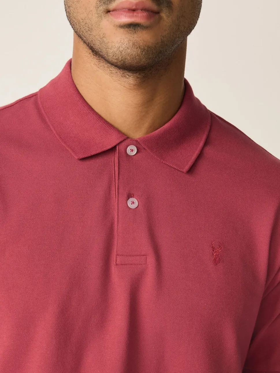 Red Regular Fit Short Sleeve Pique Polo Shirt