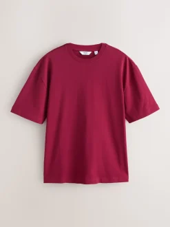 Red Relaxed Fit Heavyweight T-Shirt