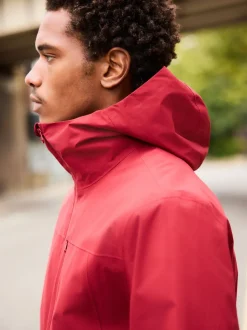 Red Shower Resistant Anorak Jacket
