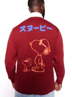 Red Snoopy Rugby Shirt