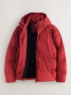 Red ThermoGen Shower Resistant Puffer Jacket