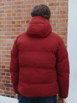 Red ThermoGen Shower Resistant Puffer Jacket