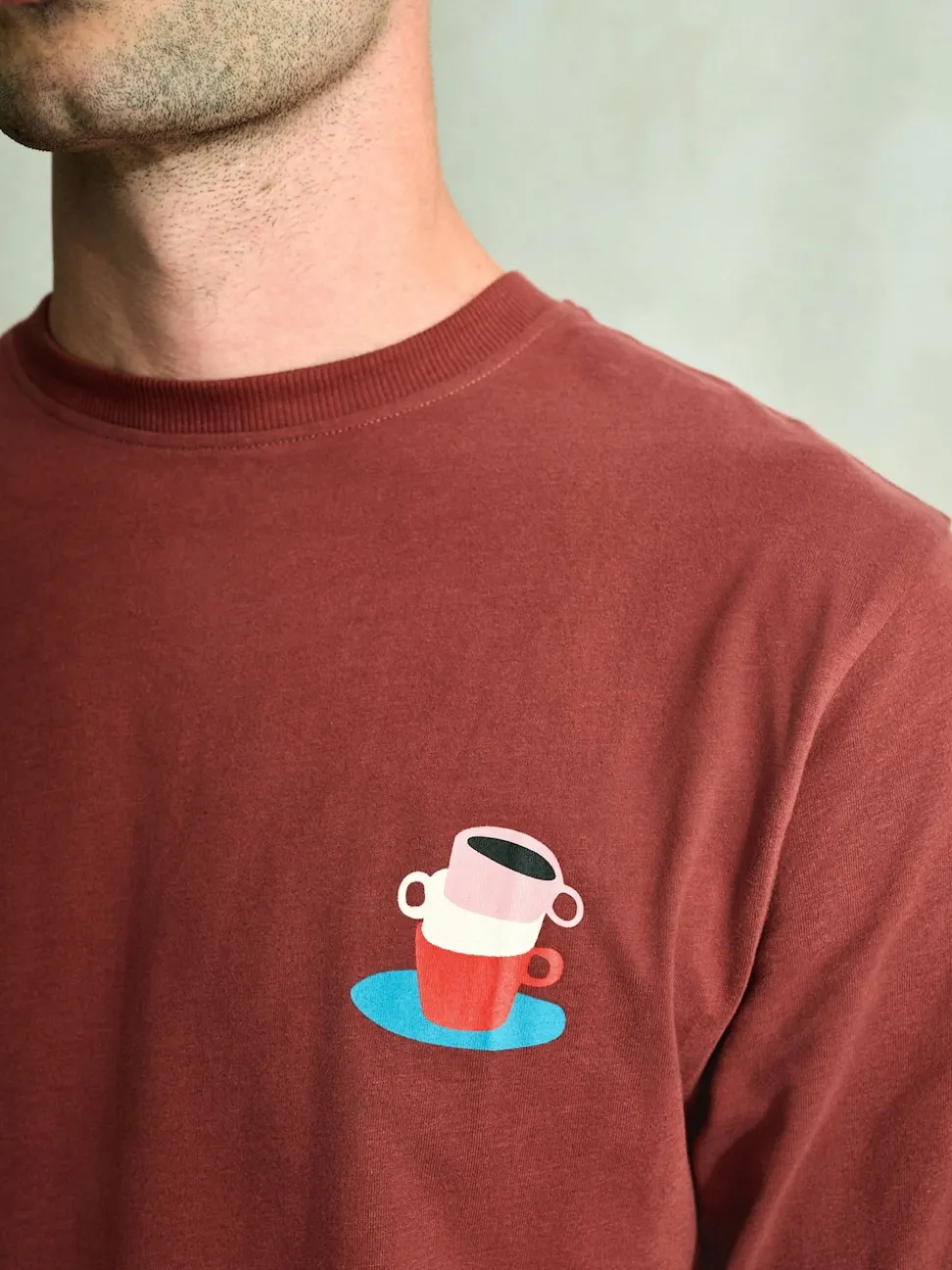 Red/Blue Graphic Long Sleeve Jersey Pyjamas Set