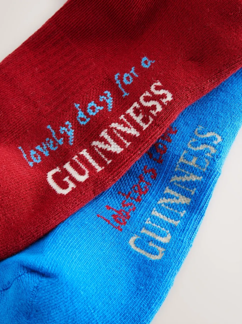 Red/Blue Guinness Licence Sports Socks 2 Pack