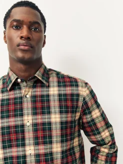 Red/Green Check Soft Touch Long Sleeve Shirt
