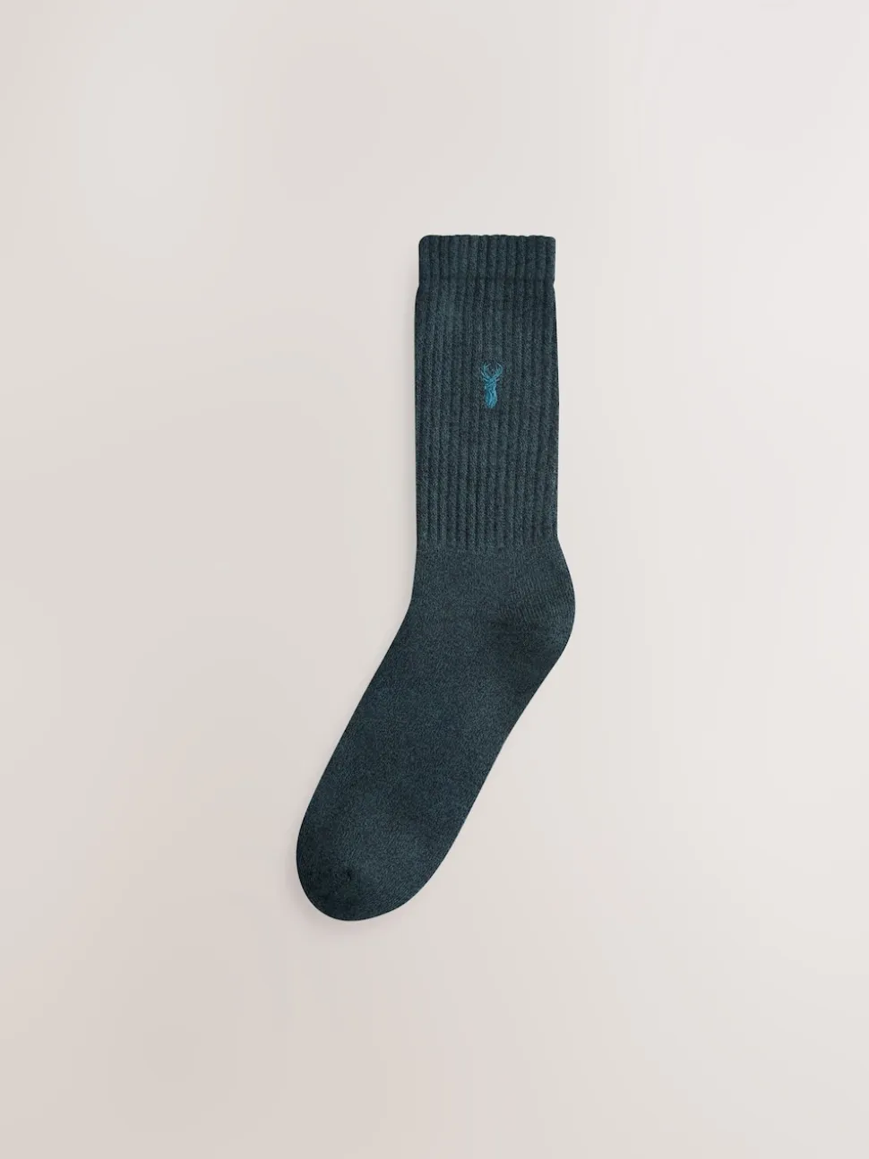 Red/Orange/Blue Stag Embroidered Heavyweight Socks 10 Pack