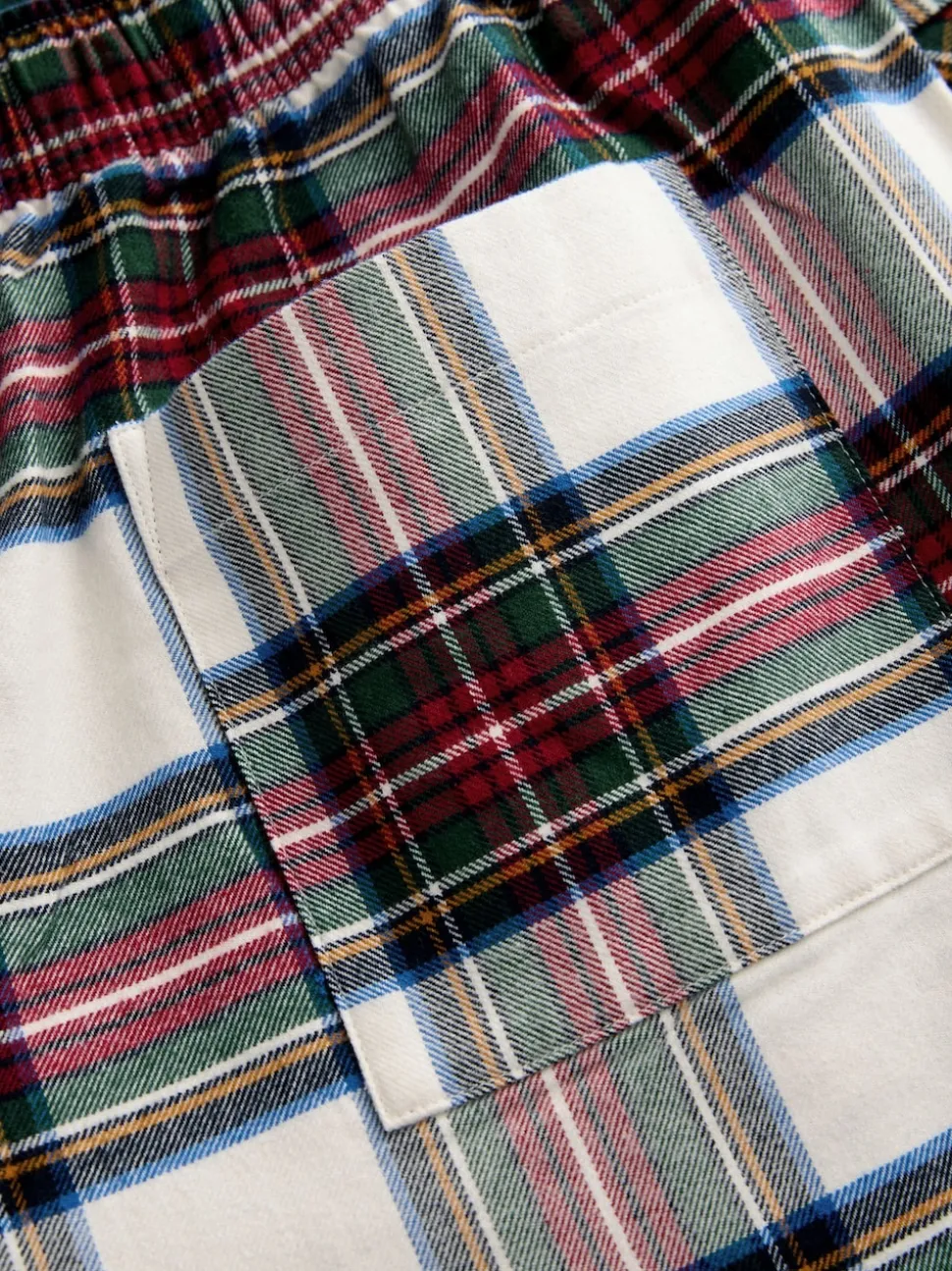 Red/White Check Matching Family Christmas Button Through Pyjamas