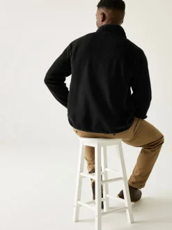 Regatta Black Frankie Borg Half Zip Fleece