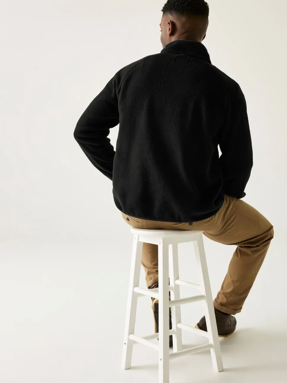 Regatta Black Frankie Borg Half Zip Fleece